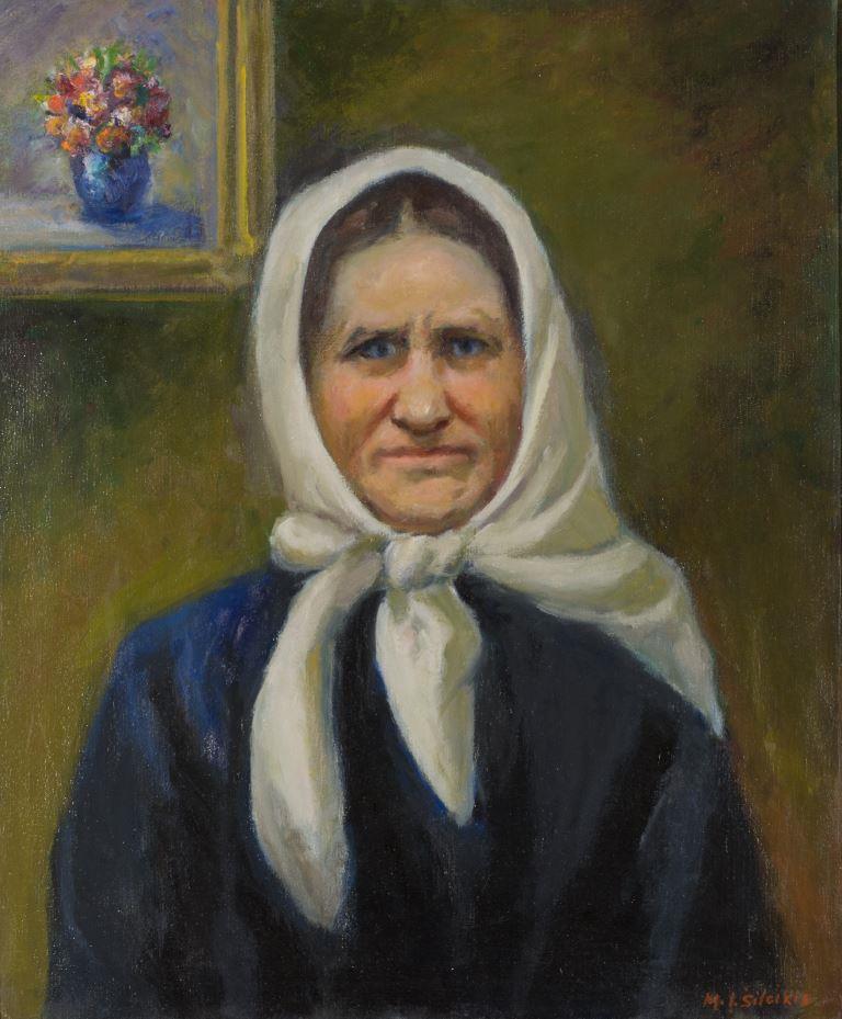 ZKM-10708; D-205 M. Šileikis „Dailininko motina“. Drobė, aliejus. Išm: 61,0×51,0 cm